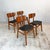 Teak Veneered Dining Chairs with Black Upholstered Seats, 1960s, Set of 4 For Sale - Image 14 of 14