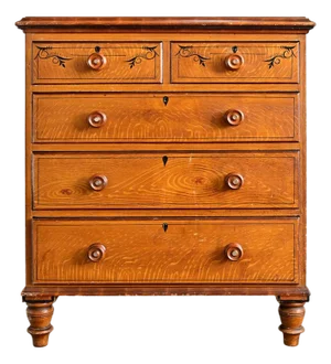 English 19th Century Faux Bois Painted Chest