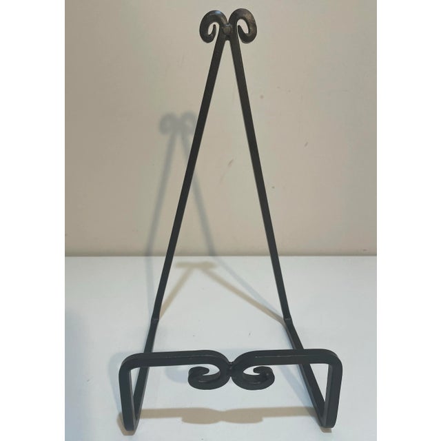 Metal Wrought Iron Book Stand - Art Easel For Sale - Image 7 of 7