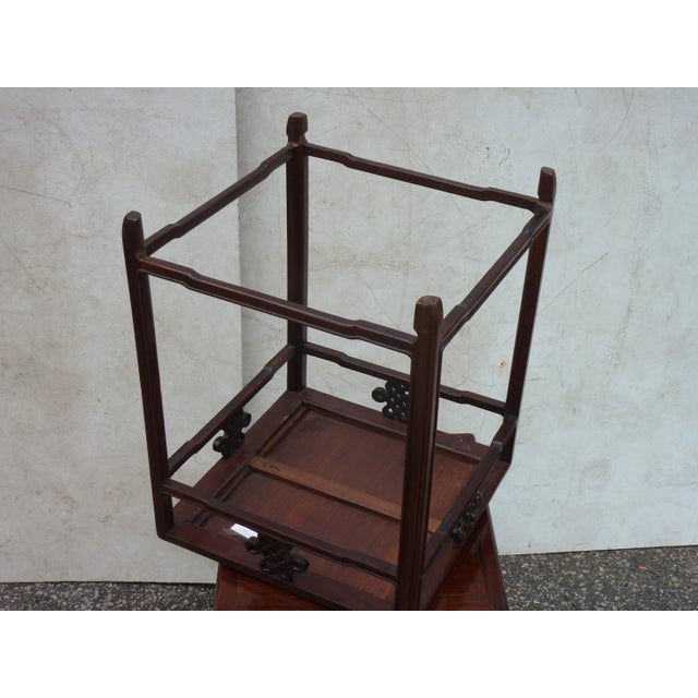 English 20th Century Chinese Rosewood Low Tables - a Pair For Sale - Image 3 of 5