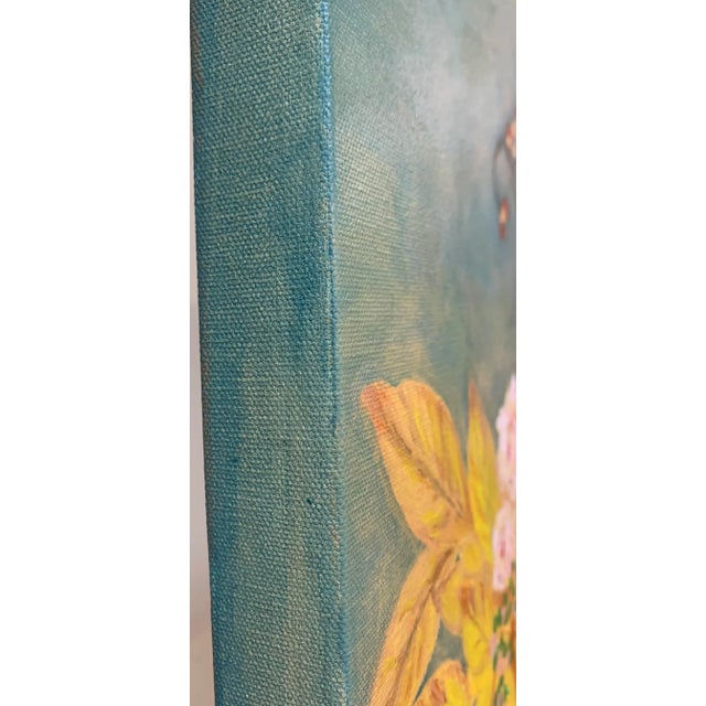 "Bittersweet" Contemporary Impressionist Style Floral Still Life Acrylic Painting For Sale In New York - Image 6 of 8