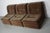 Vintage Brown and Green Velvet Modular Sofa, Set of 3 For Sale - Image 5 of 16