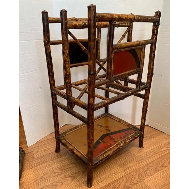 Late 19th Century 19th Century Chinoiserie English Bamboo Magazine Stand For Sale - Image 5 of 12