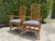 Contemporary Vintage Pagoda Back Rattan Armchairs – A Pair For Sale - Image 3 of 16