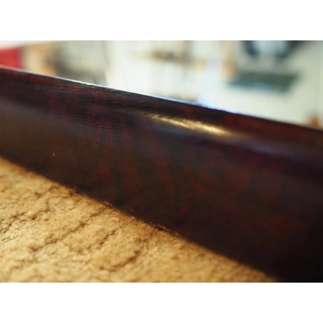 Italian Mirror in Mahogany Frame, 1970s For Sale - Image 13 of 14