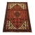 Hamedan Rug 3’2” X 4’4” Red Wool Vintage Tribal Hand-Knotted Oiental Carpet For Sale