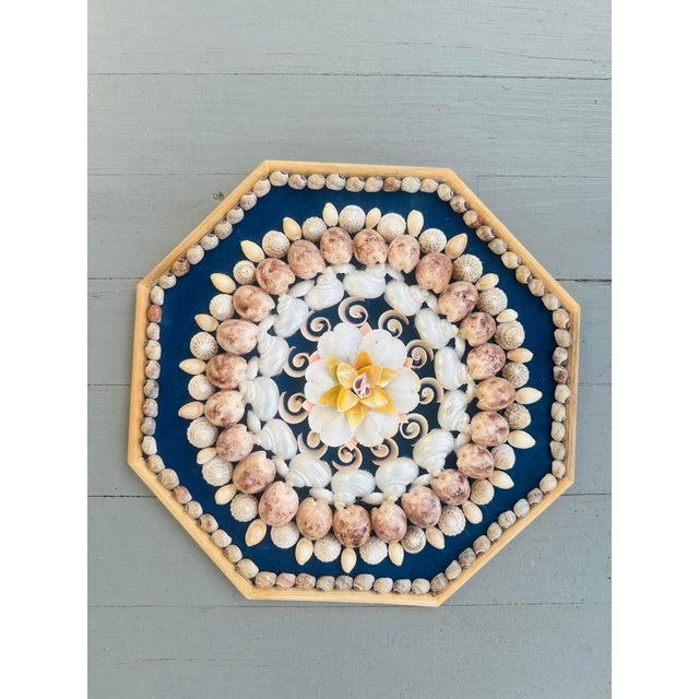 Navy Blue Vintage Sailors Valentine For Sale - Image 8 of 8