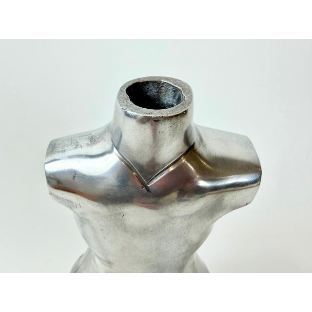 Aluminum Female Torso Sculpture, 1950s, Aluminum For Sale - Image 10 of 15