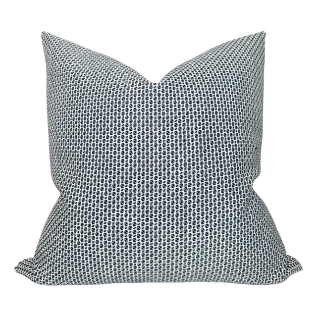 Poise Indigo Pillow Cover, 22x22 Pillow For Sale