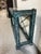 Vintage Neoclassical Verdigris Wood, Brass and Glass Tiered Console Table For Sale - Image 9 of 11