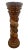 Antique Italian Style Column Bust Plant Stand Pedestal Hand Carved Solid Wood For Sale - Image 4 of 12