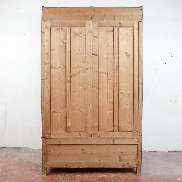 Brown Early 20th Century Art Nouveau Wooden Wardrobe For Sale - Image 8 of 18