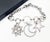 Contemporary Chanel Silver CC Large Star Moon Pastel Crystal Chain Necklace For Sale - Image 3 of 5