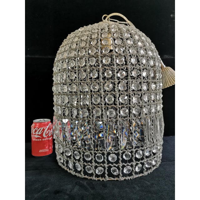 Vintage Glass Pendant Light, 1950s For Sale - Image 3 of 15