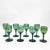 Bright Green Late 18th Century French Wine Glasses- Set of 8 For Sale - Image 8 of 8