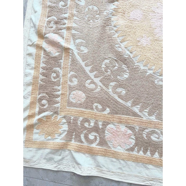1970s Suzani Wall Hanging For Sale - Image 4 of 8