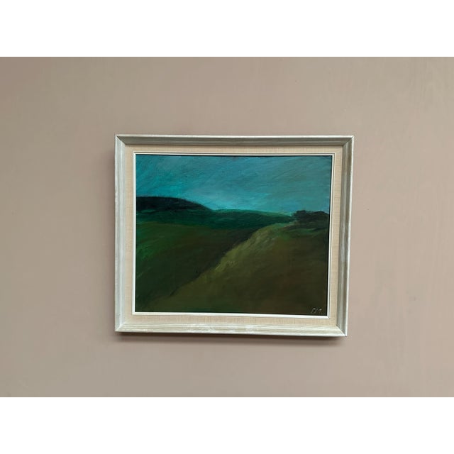 Dina Mortensen, Landscape, 1950s, Oil Painting on Canvas, Framed For Sale - Image 9 of 15