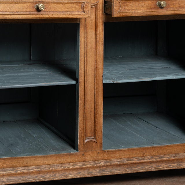 Late 18th Century Tall French Oak Cabinet "Deux Corp" For Sale - Image 9 of 13