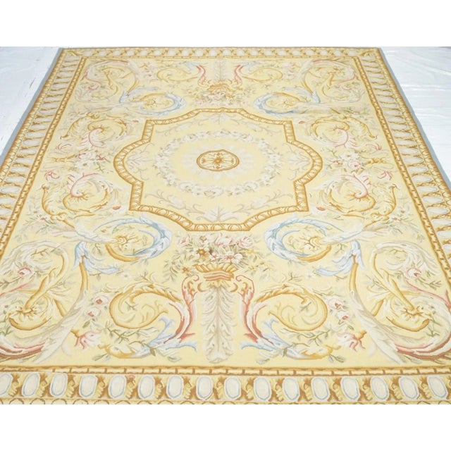 Textile Aubusson Rug 6' X 9' For Sale - Image 7 of 10
