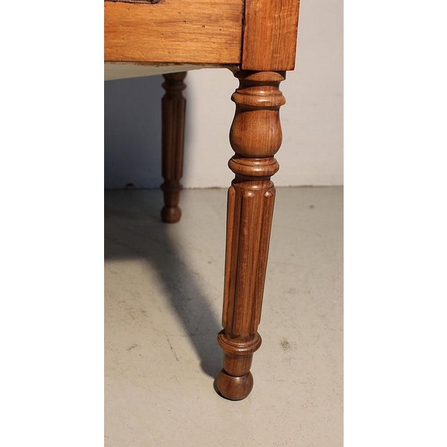 Louis Philippe Blond Walnut Office Chair, Late 19th Century For Sale - Image 13 of 16