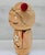 Vintage Hand-Painted Japanese Kokeshi Doll With Blossoms For Sale - Image 4 of 8