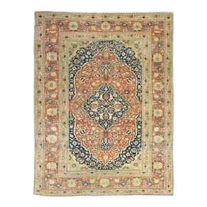 Late 18th Century Antique Tabriz Haji Jalili Rug 4'3'' x 6'2''