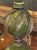 Transitional Pair of Vintage Murano Green Glass Lamps For Sale - Image 3 of 5