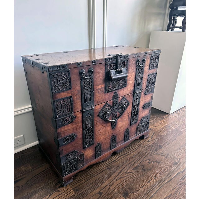 Antique Korean Bandaji Chest Pyongan Do Dynasty For Sale - Image 9 of 14