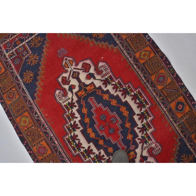 Handmade wool carpet in Turkish Anatolia , Vintage Oushak Rug,Turkish Vintage Anatolian Rug, Handmade wool Rug . One Of...