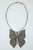 Metal Silver Metal Articulated Butterfly Pendant Necklace, c.1970 For Sale - Image 7 of 12