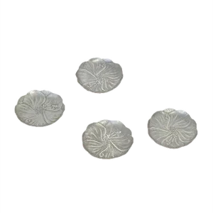 Art Nouveau Flower Shaped 4199 Jewel Trays by Hugo Leven for Kayser & Sohn, Set of 4