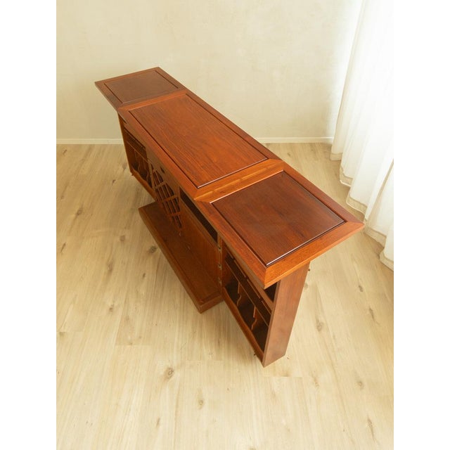 Mid-Century Modern Vintage Captains Bar in Teak, 1960s For Sale - Image 3 of 12