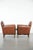 We are offering this set of two beautifully shaped sheepskin Art Deco armchairs in timeless, warm colors. These two...