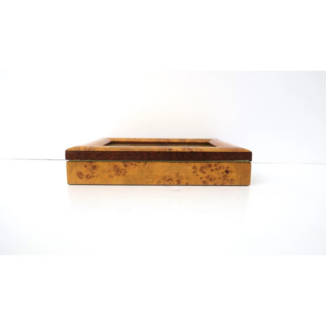 Burl Wood Jewelry Box & Picture Frame For Sale - Image 12 of 12