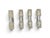 Silver Glass and Chrome-Plated Steel Wall Lamps from Targetti, 1970s, Set of 4 For Sale - Image 8 of 8