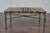 Mid 20th Century Eclectic Midcentury Zebra Hide Top Metal Coffee Table with Petite Gilt Tassels For Sale - Image 5 of 12