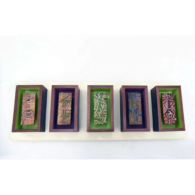 Futurist-Style Wall Light Panel, 1950s For Sale - Image 4 of 13