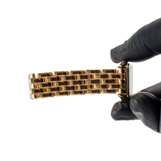 Cartier Panthere Medium Size 27mm 8839 18k Yellow Gold White Roman Quartz Watch For Sale - Image 9 of 10