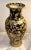 Chinoiserie 1970s Black and Gold Chinese Porcelain Export Vase For Sale - Image 3 of 7