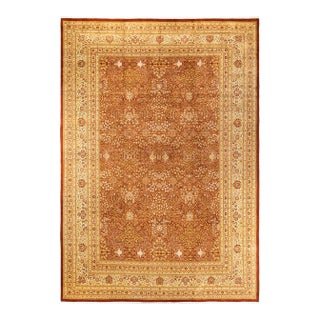 Mogul, One-of-a-Kind Hand-Knotted Area Rug - Orange, 10' 10" x 15' 3" For Sale