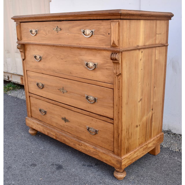 Pine Two Drawer Mule Chest For Sale In Baltimore - Image 6 of 12