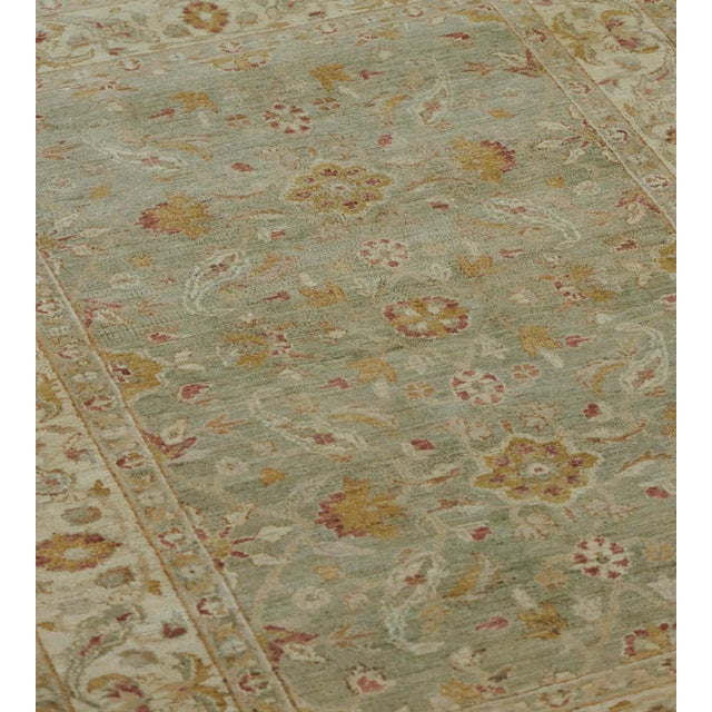 Textile 1990s Mansour Handwoven Wool Agra Inspired Rug For Sale - Image 7 of 8