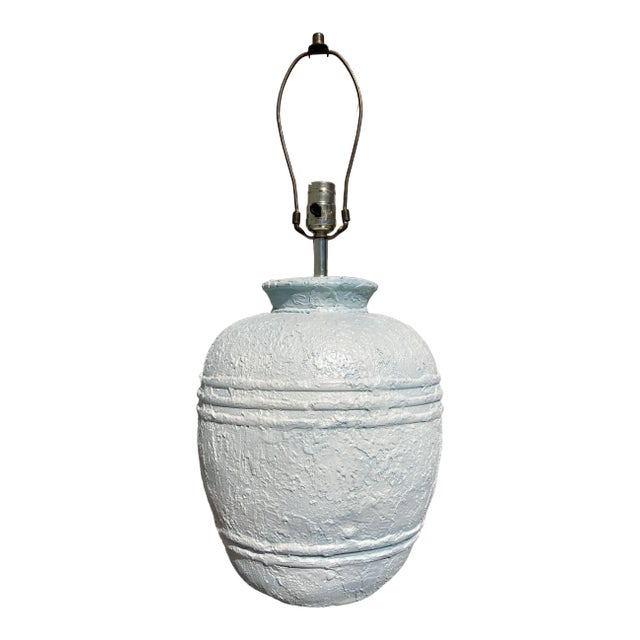 Postmodern Plaster Ginger Jar Lamp by S & M Industries For Sale