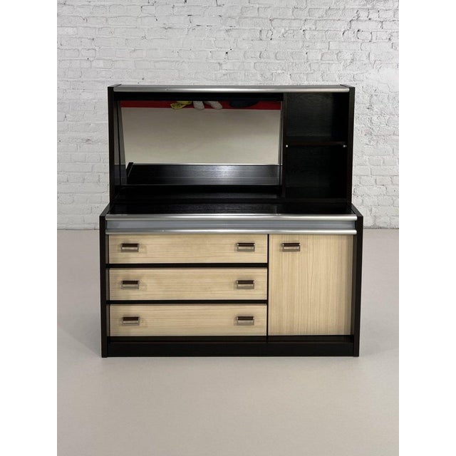 Modular Dressing Table with Shelves and Mirror, 1970s, Set of 2 For Sale - Image 5 of 8