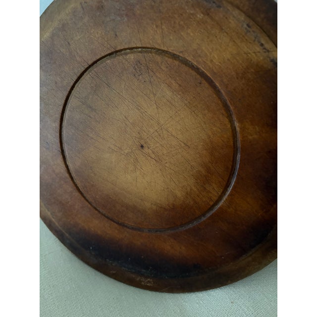 Brown English Bread Boards W/Carved Flower and Other Designs For Sale - Image 8 of 11