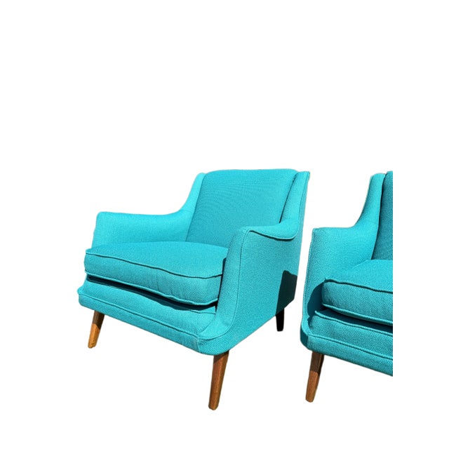 Mid-Century Modern Armchairs - Pair - Restored For Sale - Image 15 of 18