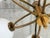 Mid-Century Modern Brass and Opaline Glass 6-Globe Chandelier, 1960s For Sale - Image 6 of 10