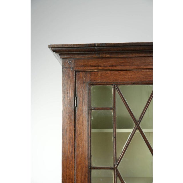 Antique English Oak Cabinet, 1700s For Sale - Image 6 of 12