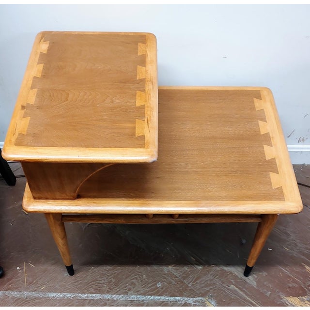 1960s 1960s Pair of Lane Acclaim Two Tiered End Tables For Sale - Image 5 of 9