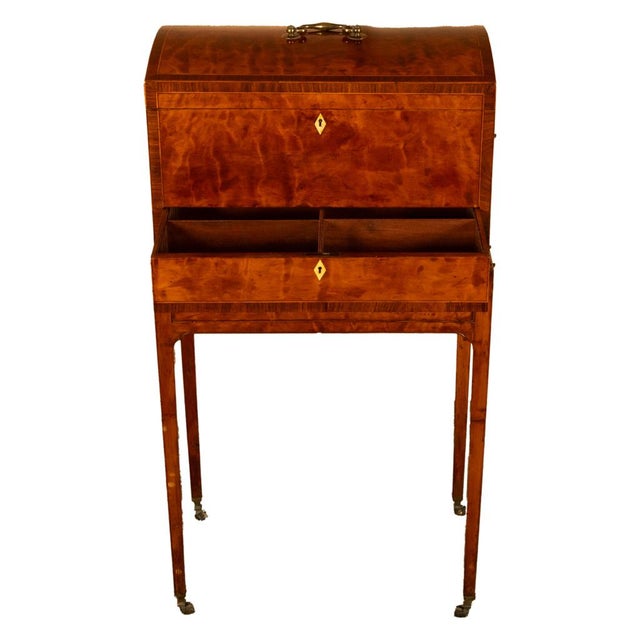 Antique George III Neoclassical Mahogany Chest Stand Cabinet Ince & Mayhew 1790 For Sale - Image 12 of 17